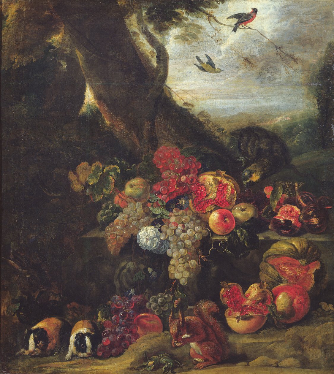 Frutas e Animais de Abraham Brueghel