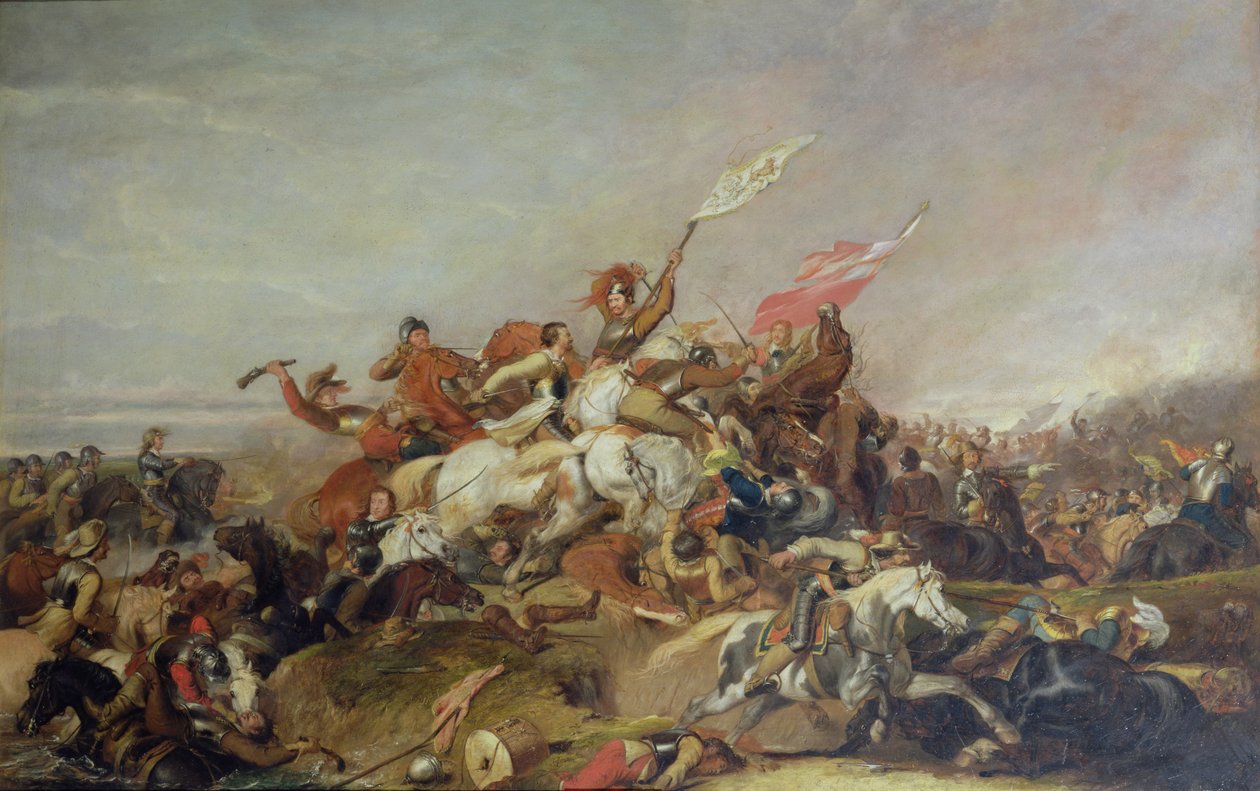 A Batalha de Marston Moor em 1644, 1819 de Abraham Cooper