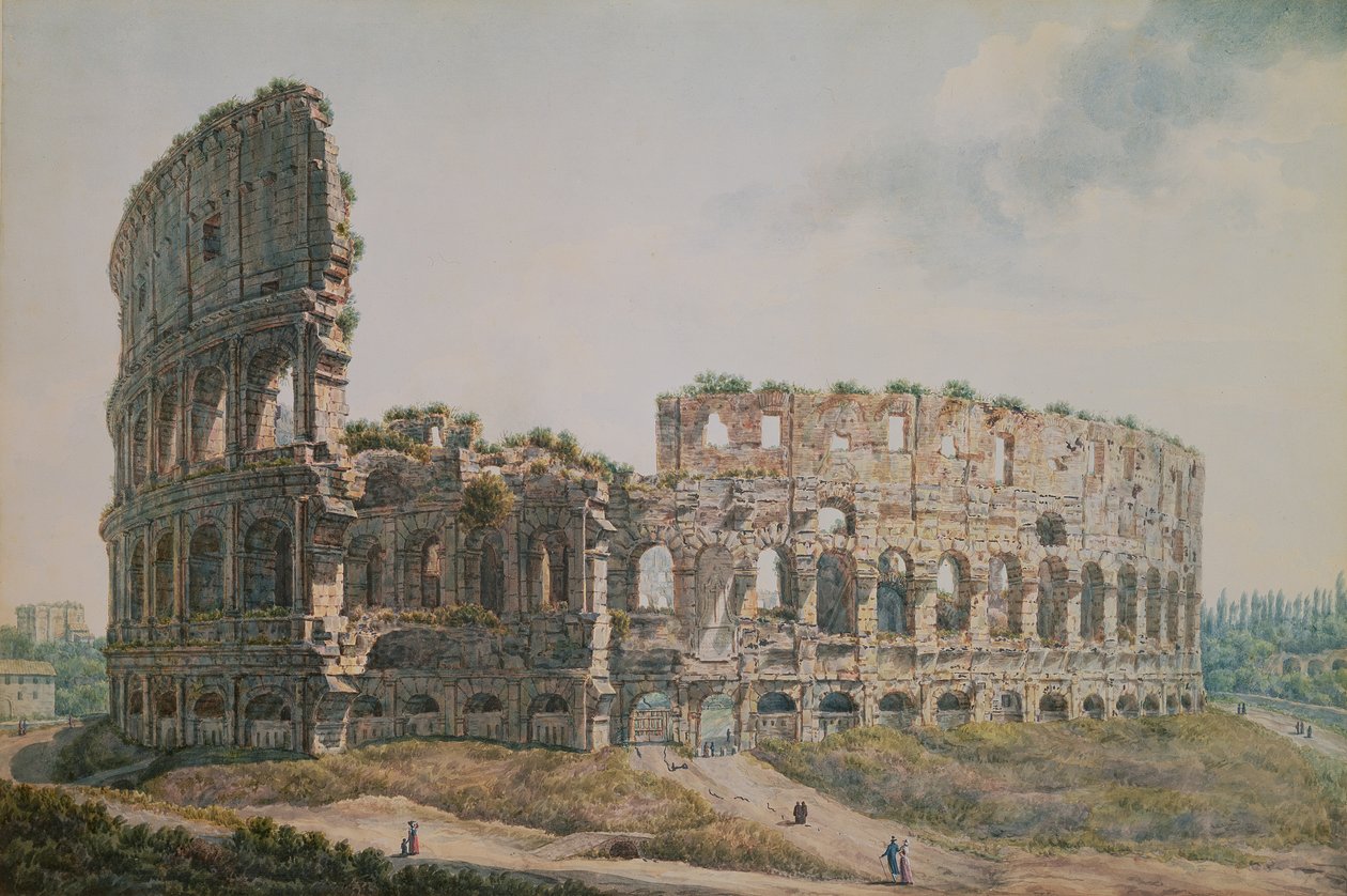 O Coliseu, Roma de Abraham Louis Rudolph Ducros