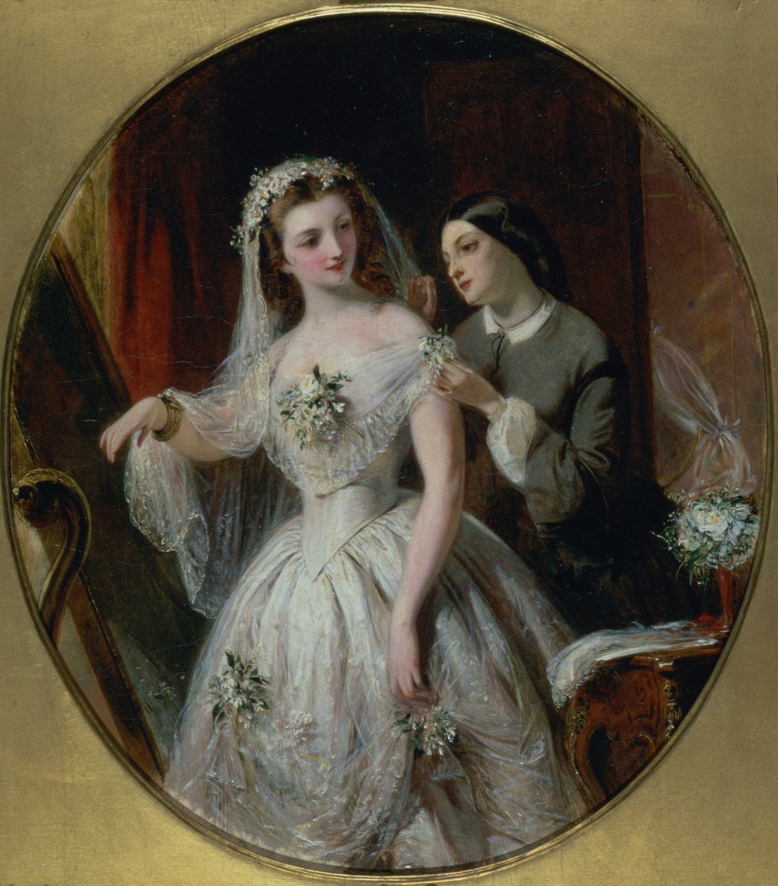 O vestido de noiva (veja também 126768) de Abraham Solomon