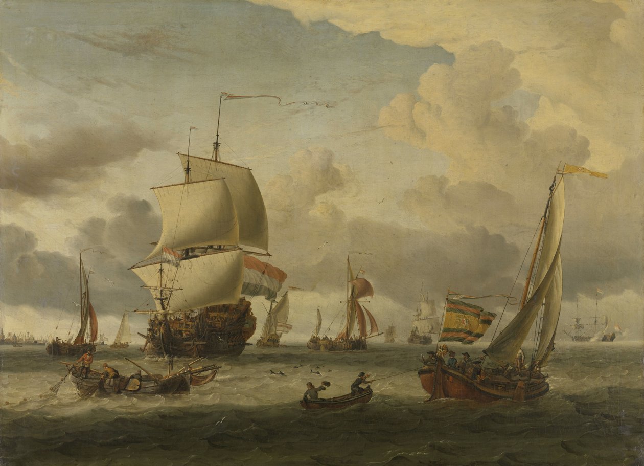 A estrada de Enkhuizen de Abraham Storck