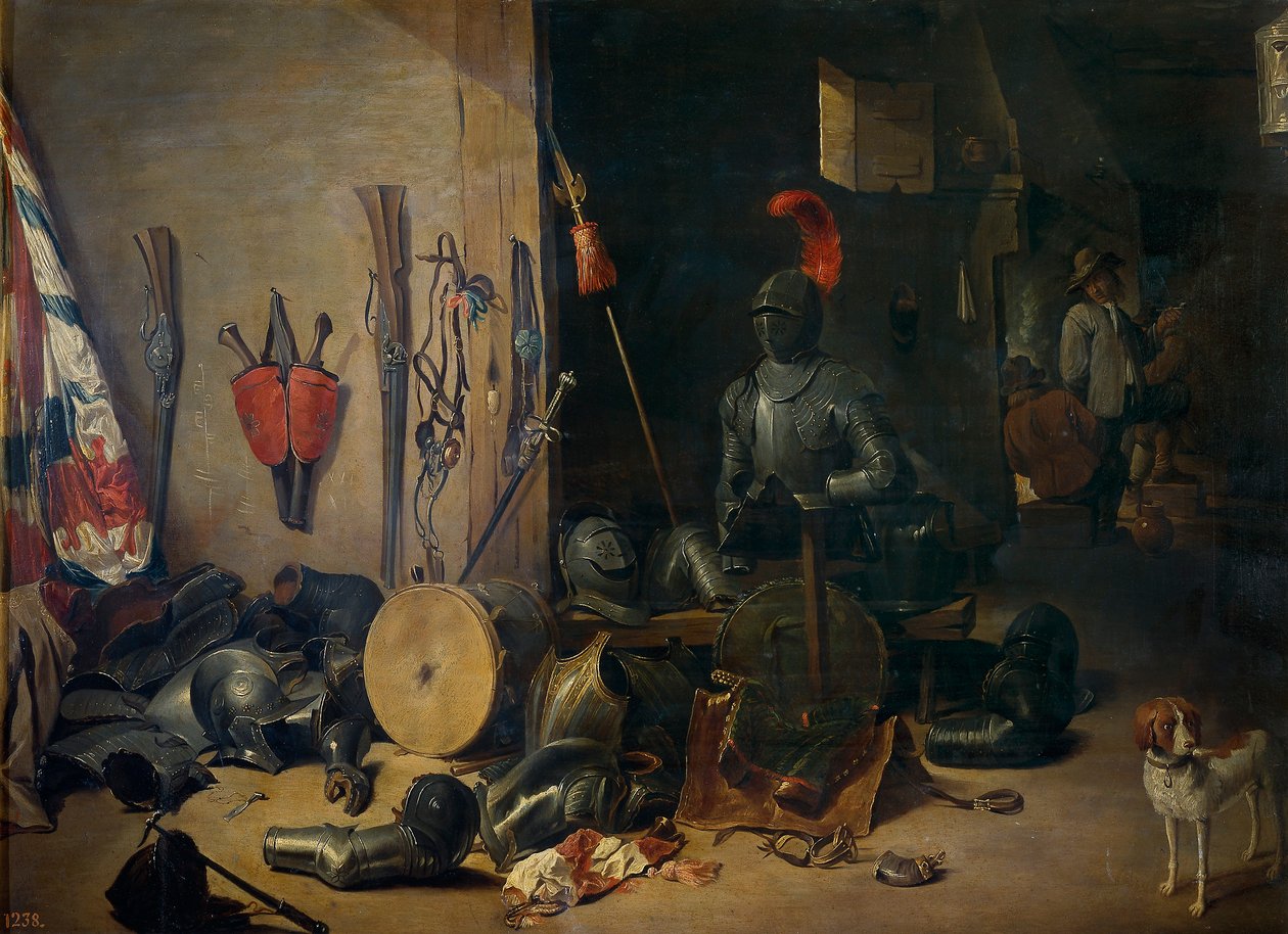 Uma sala de guarda de Abraham Teniers