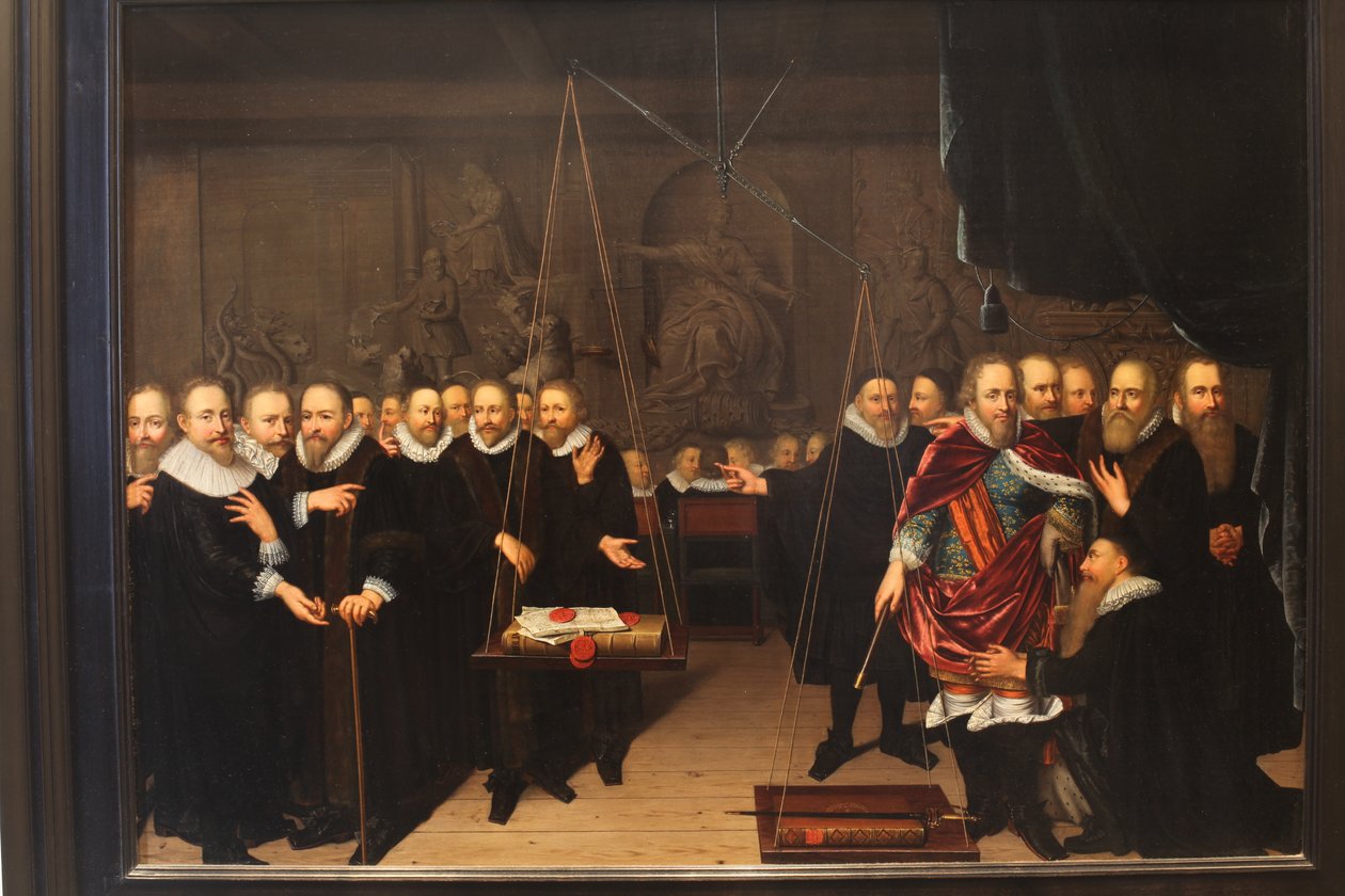 Alegoria da disputa teológica entre os arminianistas e seus oponentes de Abraham van der Eyk