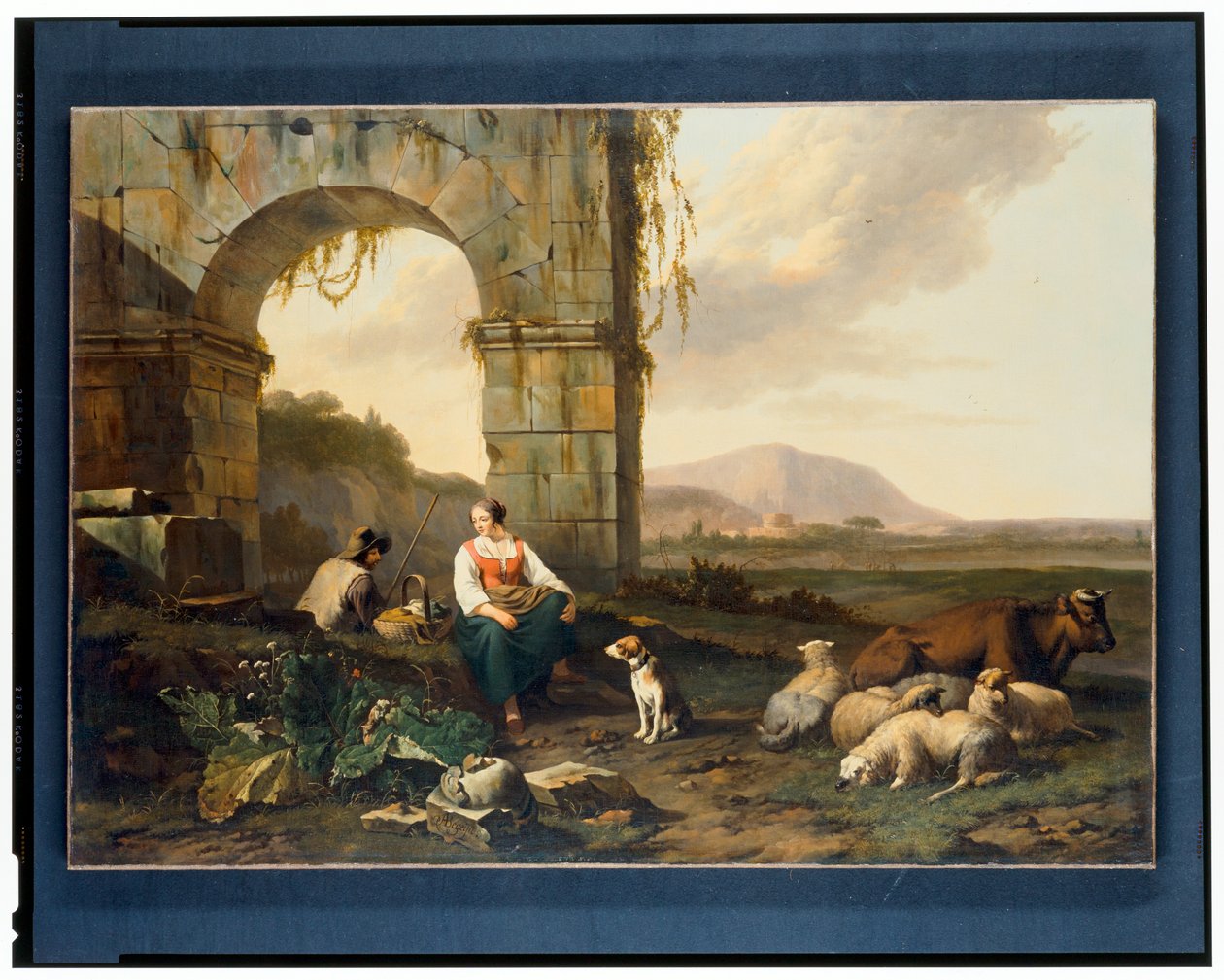 Paisagem de Itanllia com pastores de Abraham Jansz Begeyn