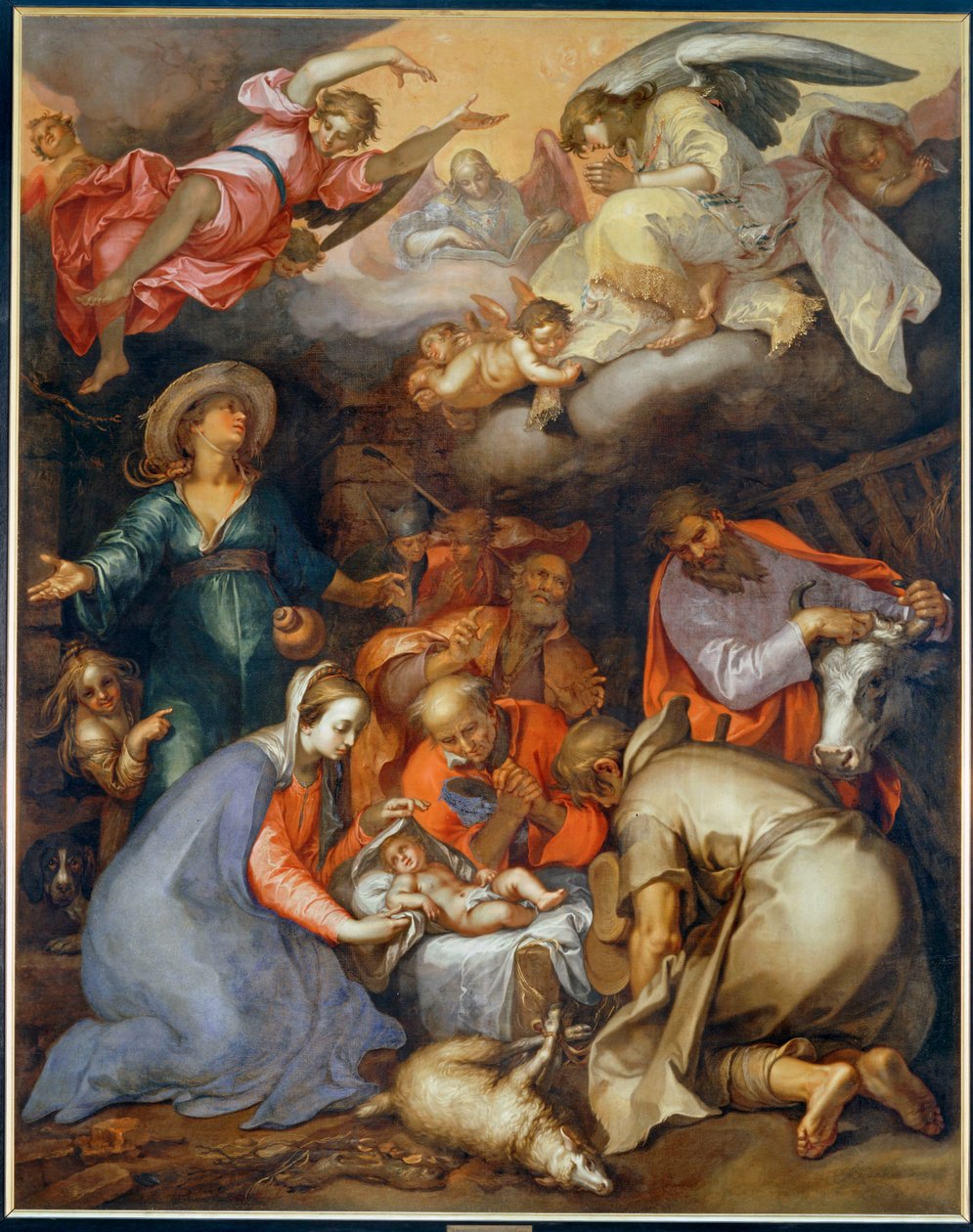 Adoração dos bergers ... de Abraham Bloemaert