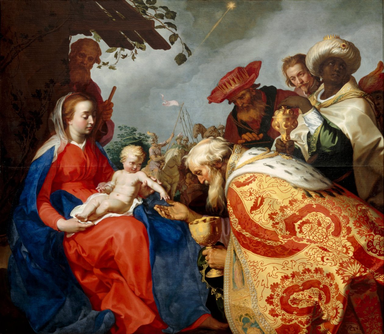 Adoração dos Magos de Abraham Bloemaert