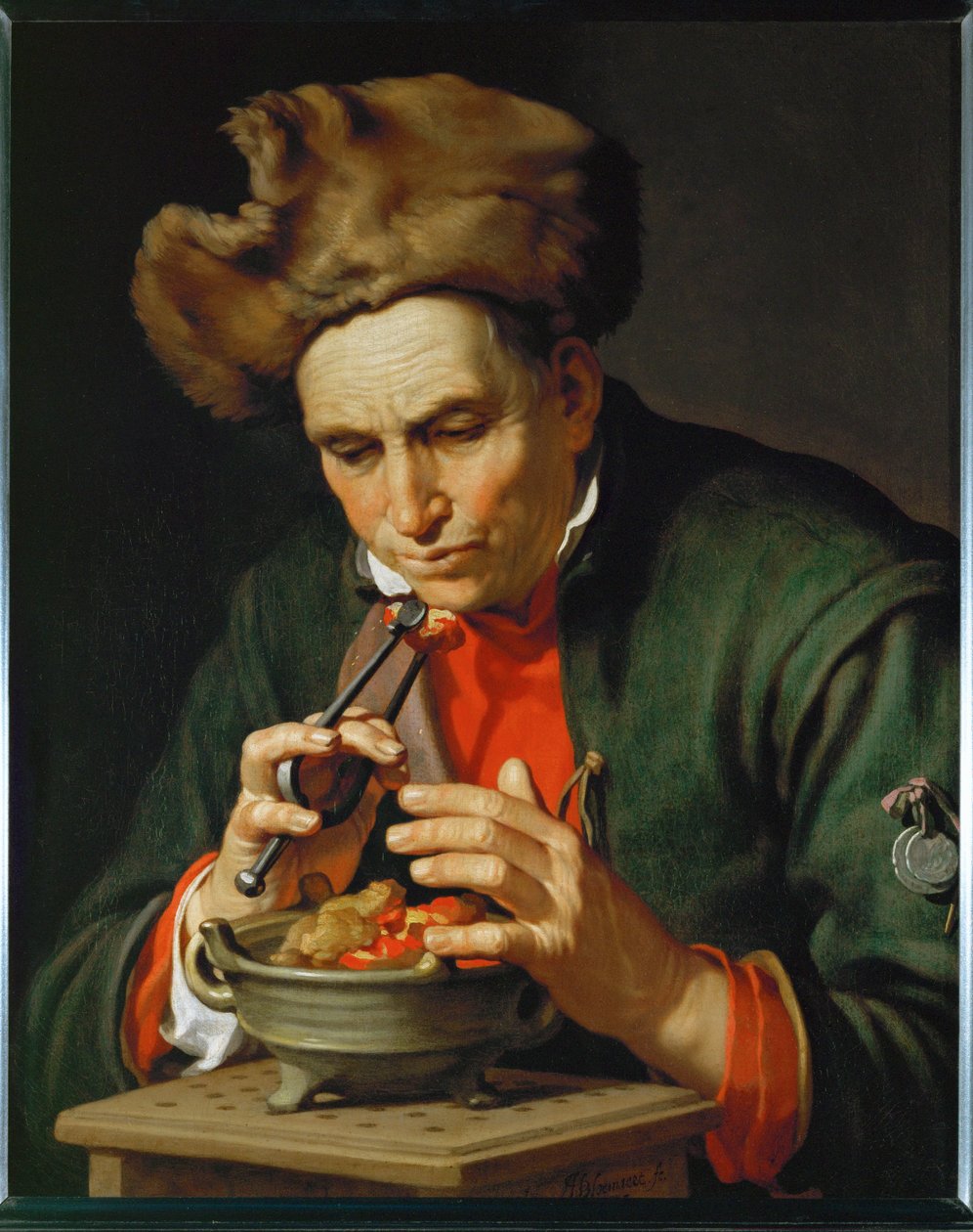 Alegoria do inverno ... de Abraham Bloemaert