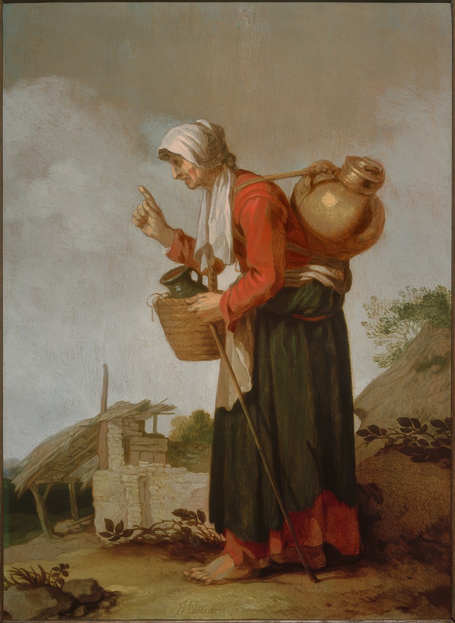 A mulher do agricultor de Abraham Bloemaert