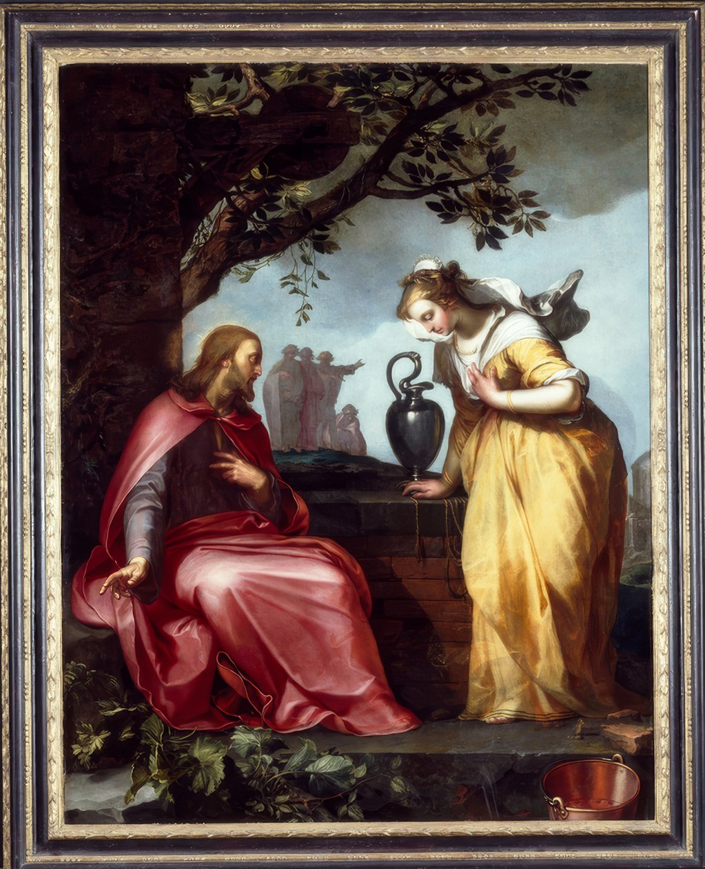 Cristo e a Mulher Samaritana de Abraham Bloemaert