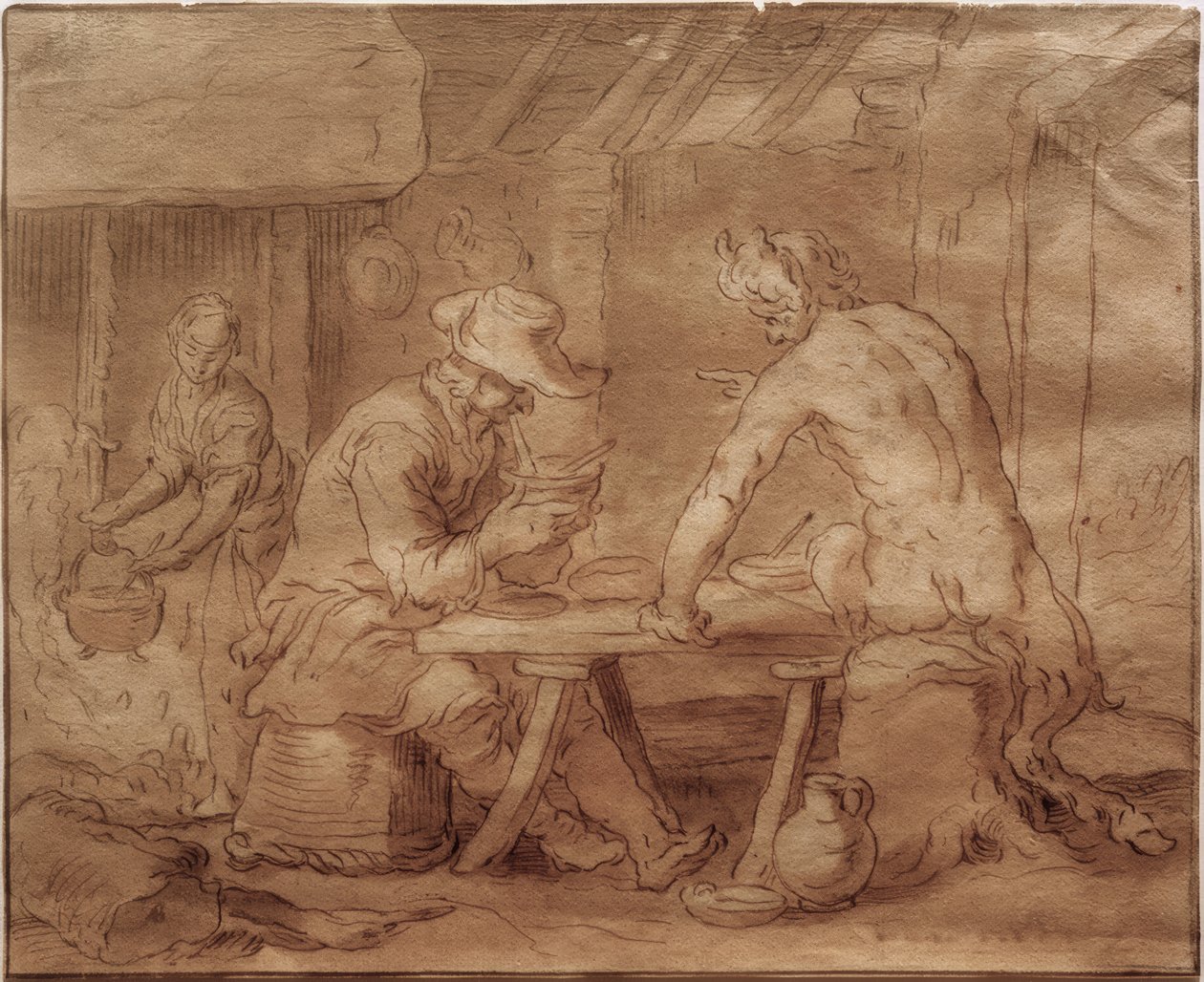 O Satyr do Agricultor de Abraham Bloemaert