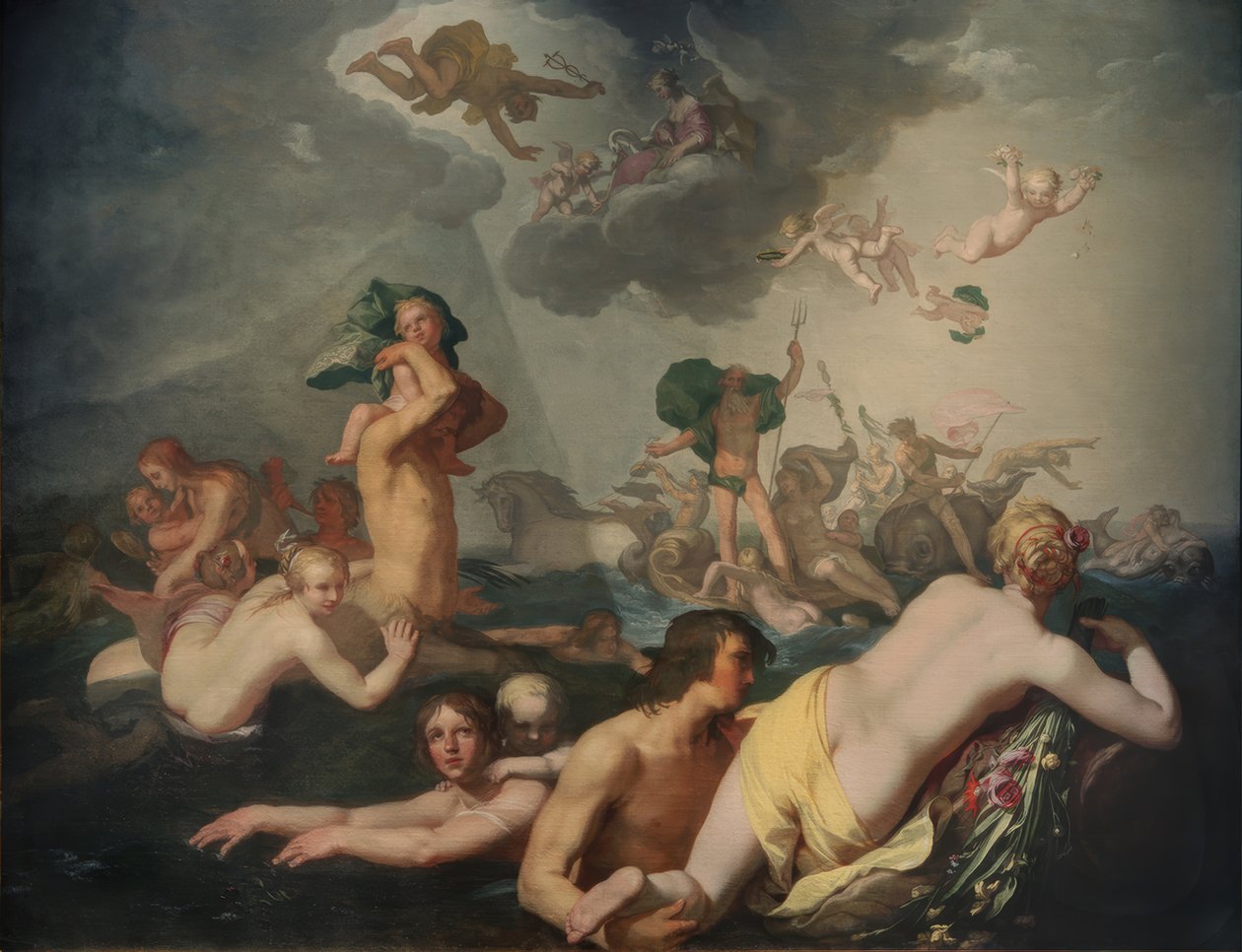 O Triunfo de Netuno de Abraham Bloemaert