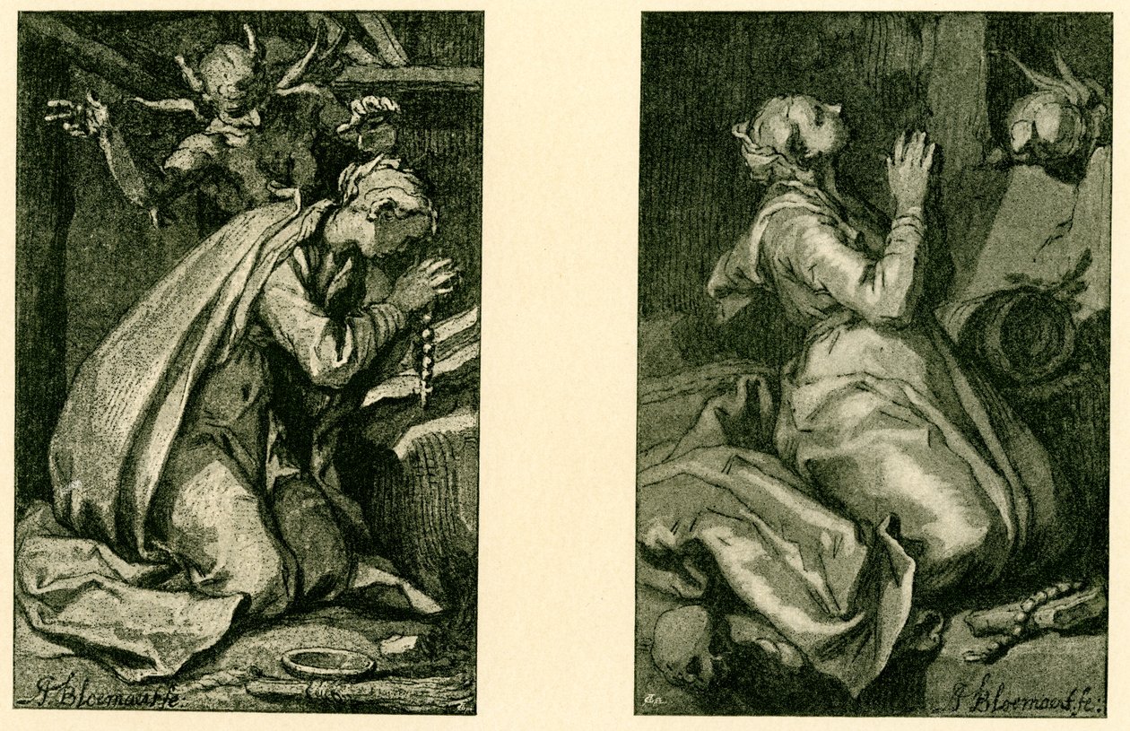 Penitentes santos de Abraham Bloemaert