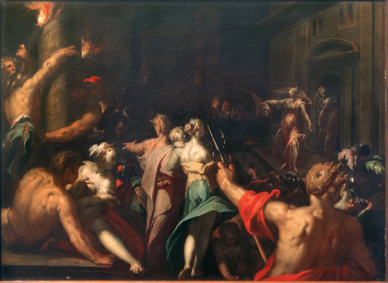 Judith mostra a cabeça de Holofernes de Abraham Bloemaert