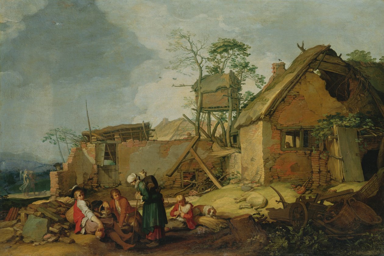 Paisagem com Fazenda, 1629 de Abraham Bloemaert