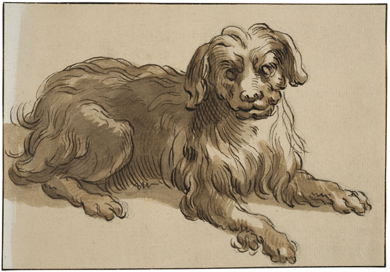 Cão de pêlo comprido de Abraham Bloemaert