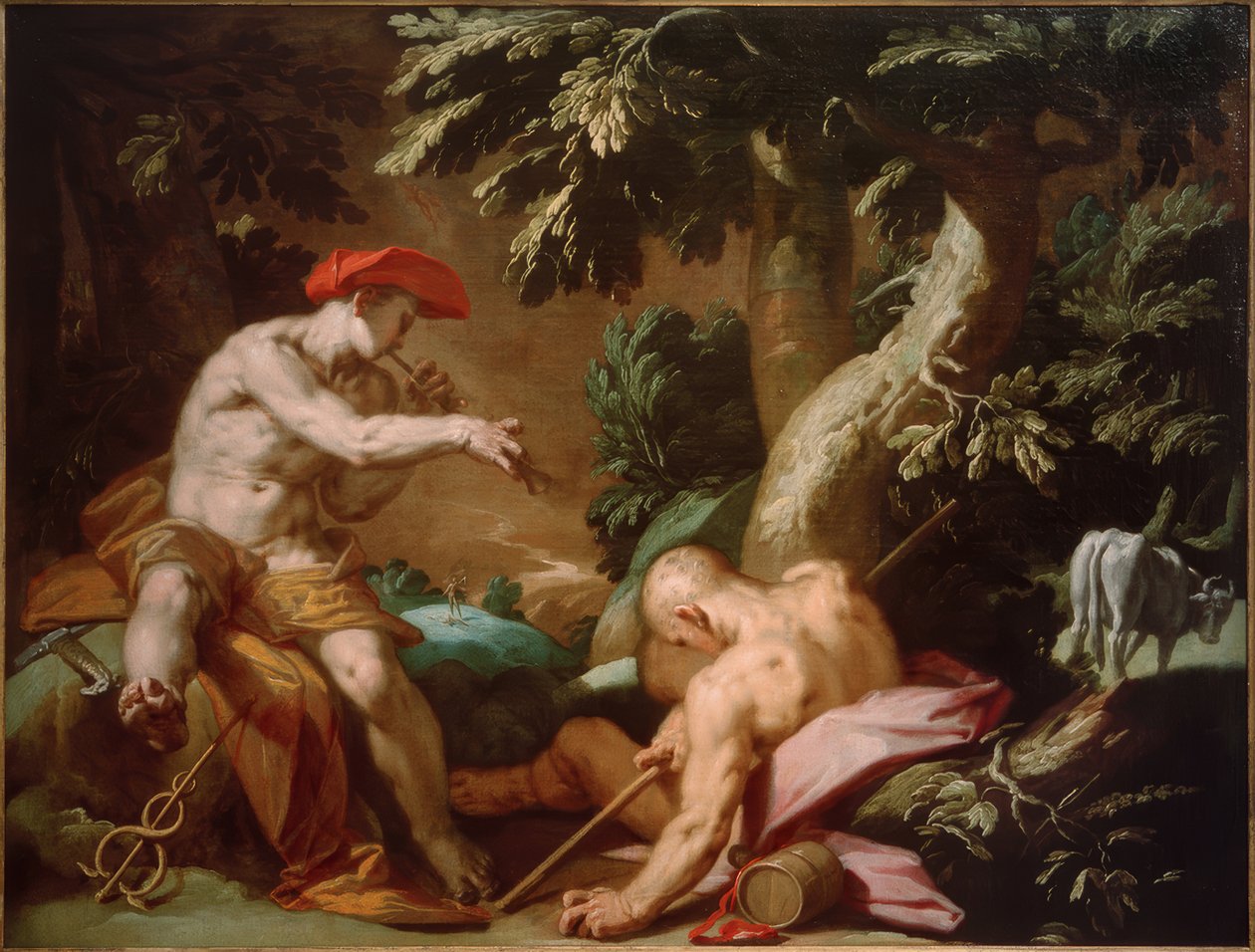 Mercúrio, Argus e Io de Abraham Bloemaert