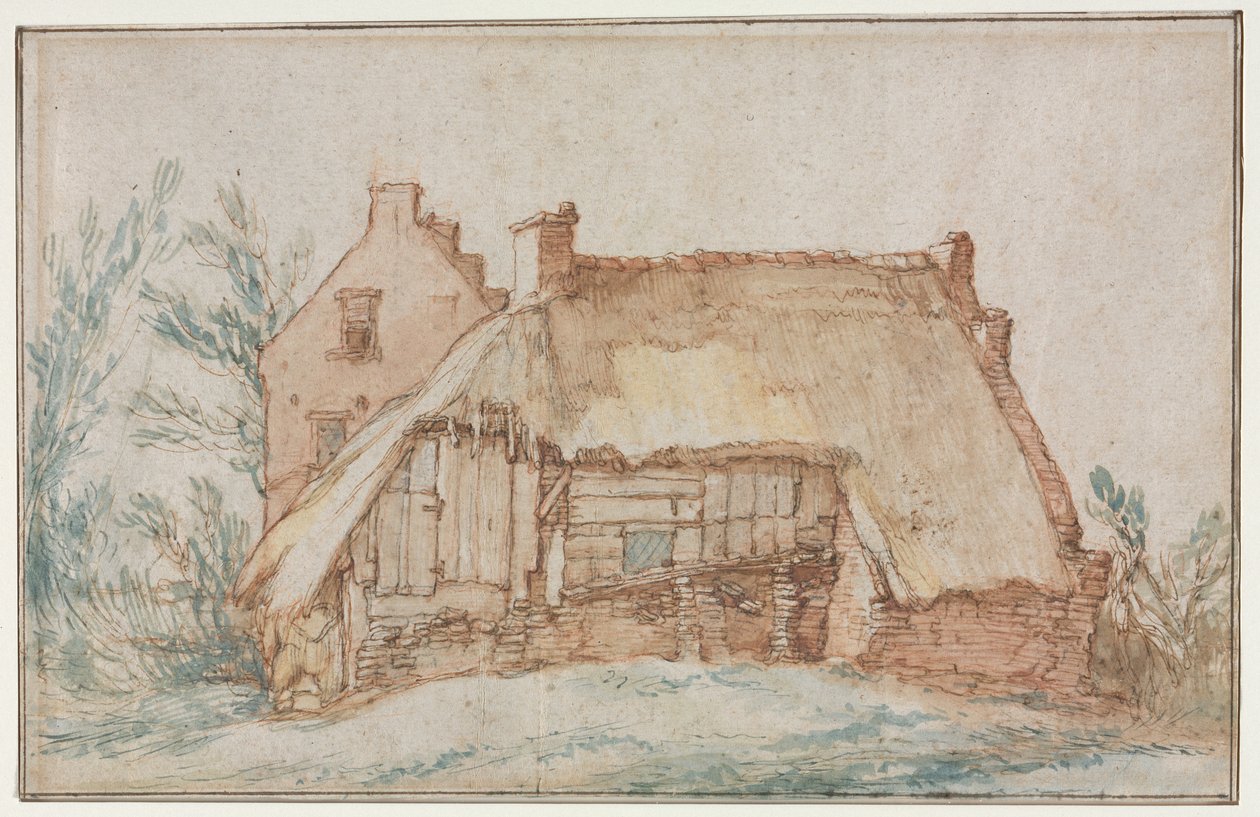 Camponeses Cottage reto, c. 1600 de Abraham Bloemaert