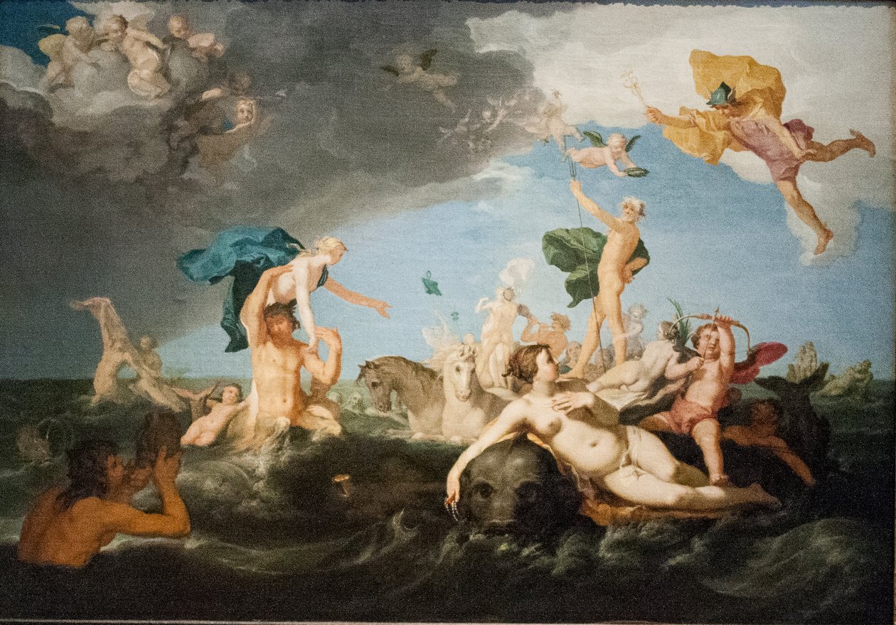 Sueco:  Neptunus triumftåg Triunfo de Neptuno de Abraham Bloemaert
