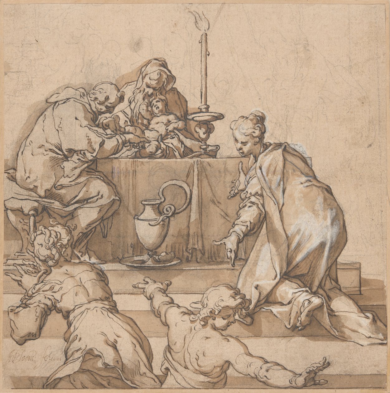 A circuncisão de Abraham Bloemaert