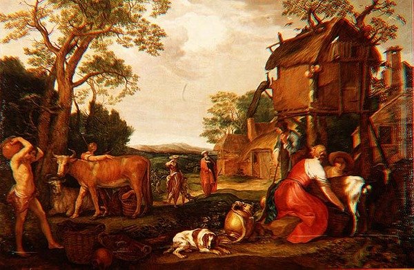 A Expulsão de Hagar e Ismael de Abraham Bloemaert