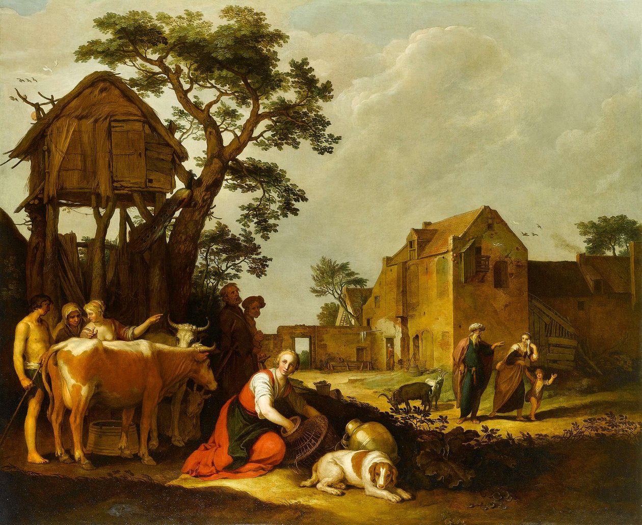 A expulsão de Agar e Ismael de Abraham Bloemaert