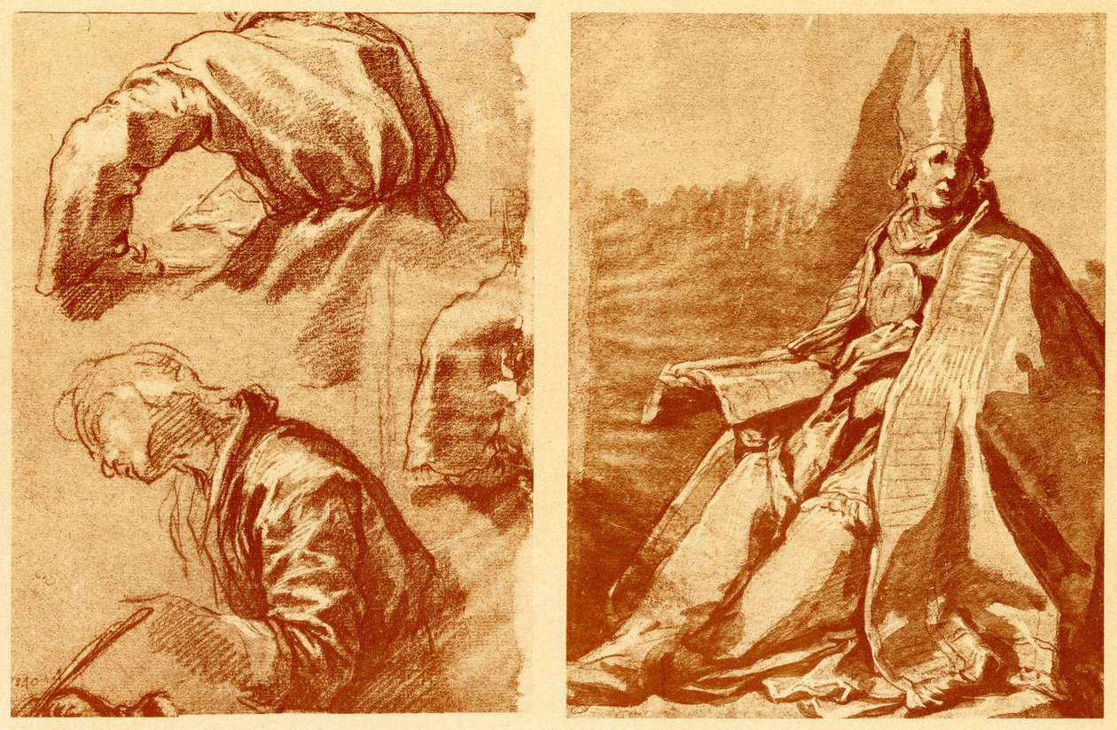 Os quatro evangelistas e Santo Ambrósio de Abraham Bloemaert