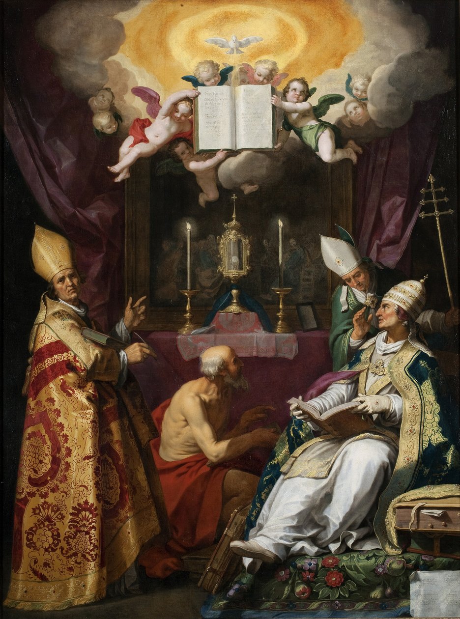 Os quatro pais da Igreja Latina de Abraham Bloemaert