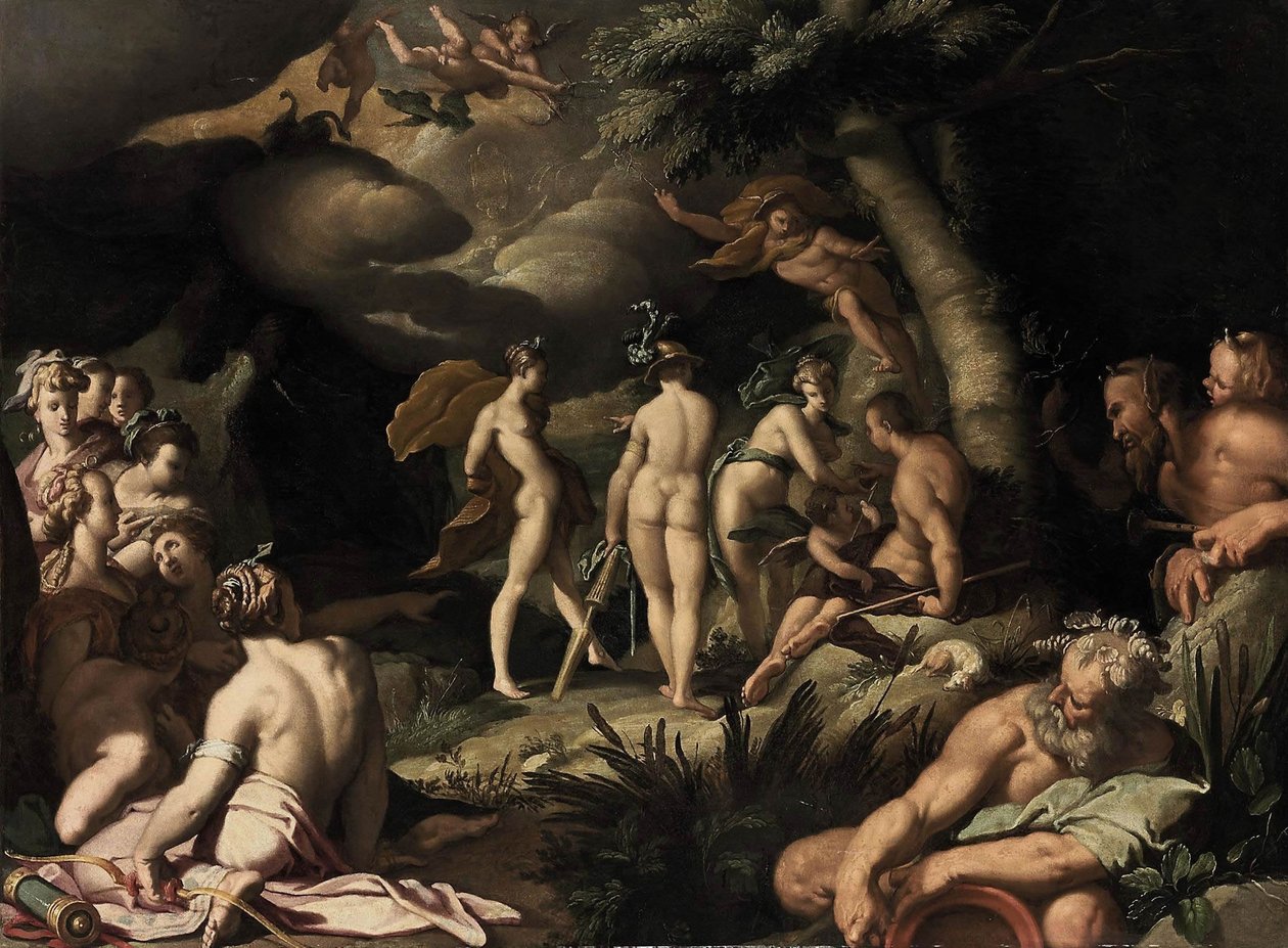 O Julgamento de Paris de Abraham Bloemaert