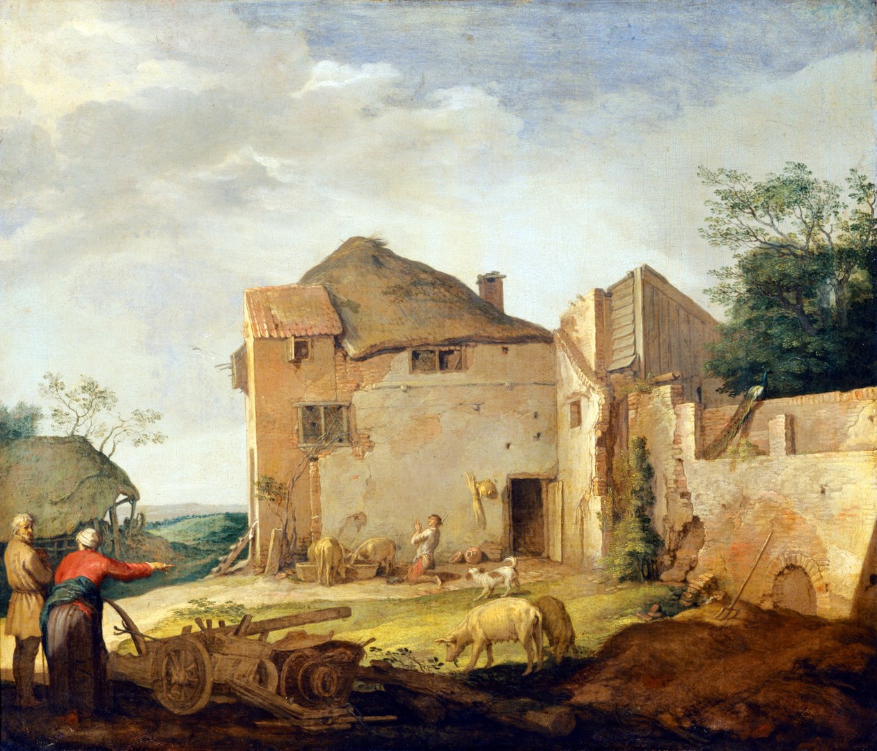 O Filho Pródigo como um Rebanho Suíno de Abraham Bloemaert