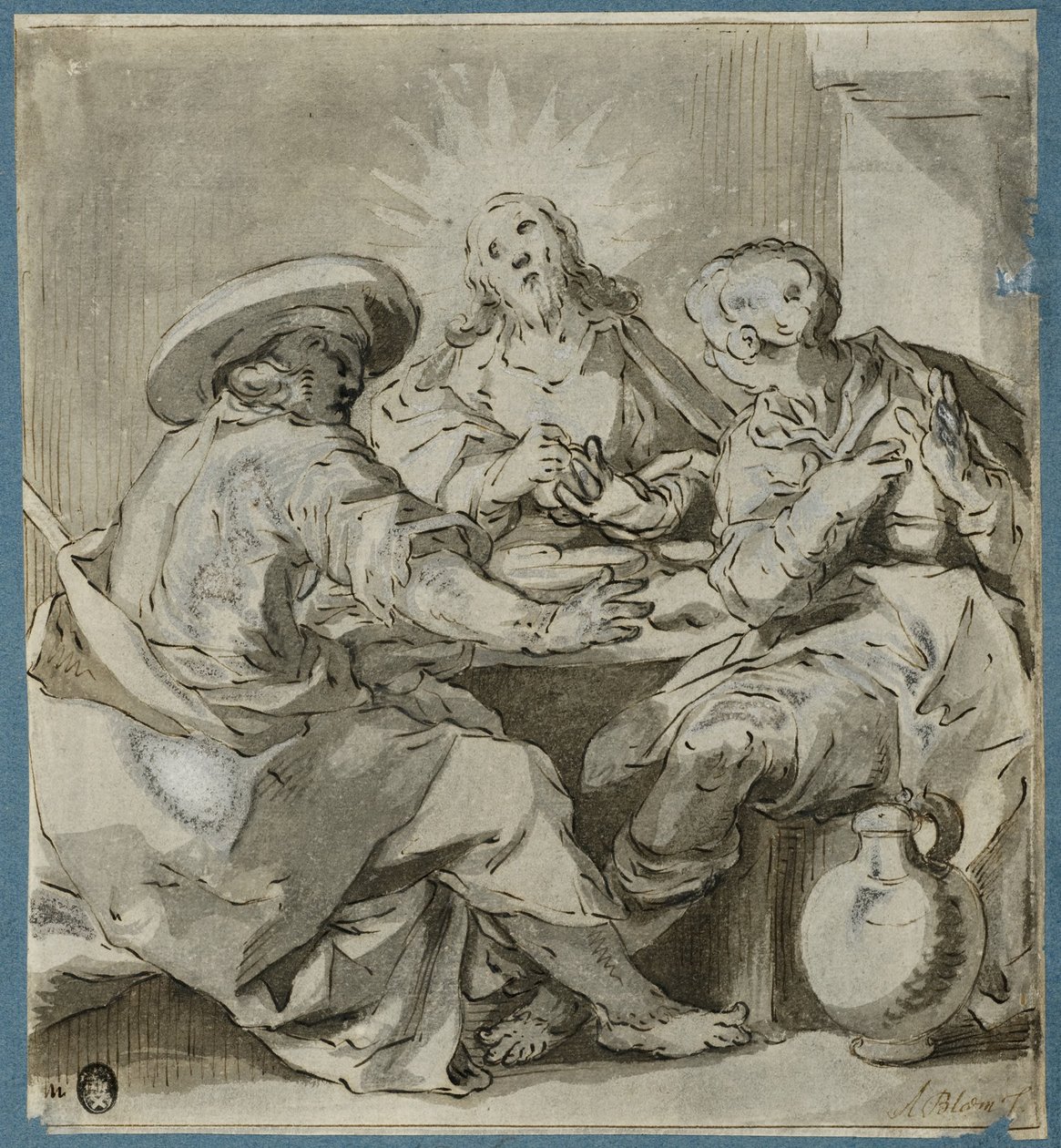 A ceia em Emaús de Abraham Bloemaert