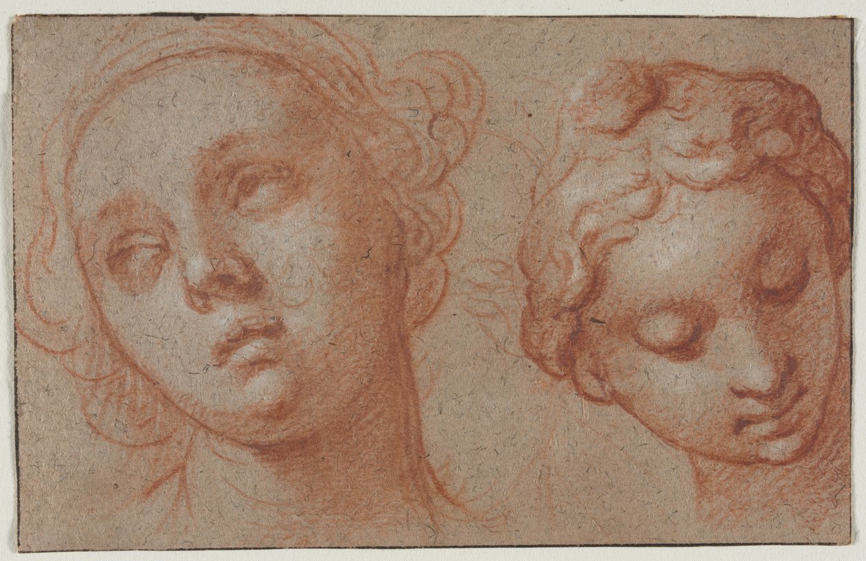 Duas cabeças femininas de Abraham Bloemaert