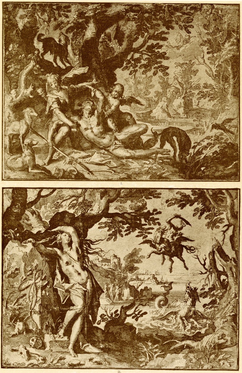 Vênus e Adonis de Abraham Bloemaert