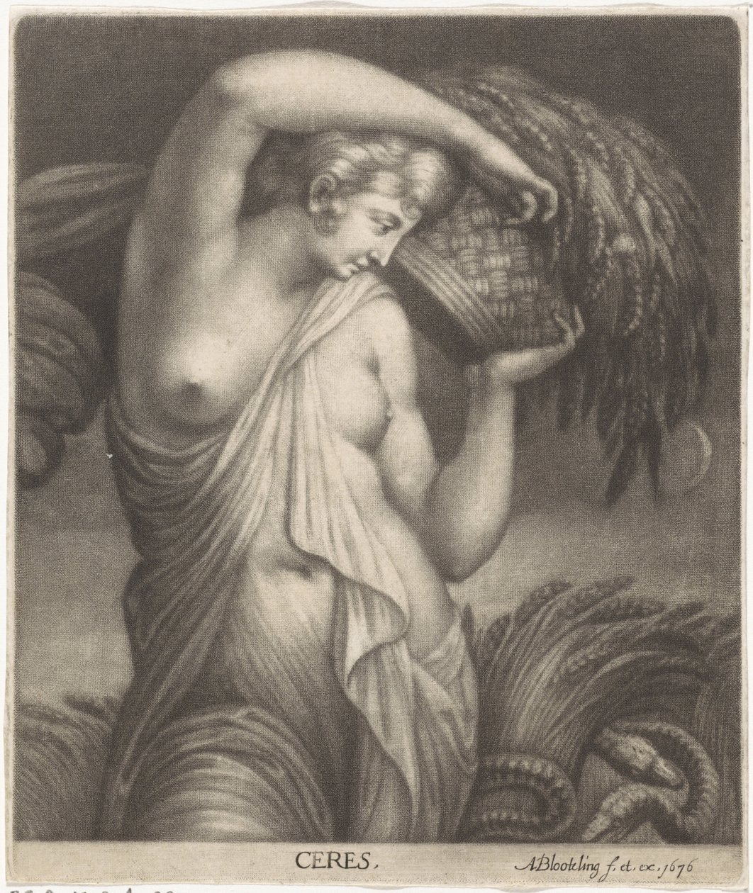 Ceres num campo de milho
Ceres (título sobre o objecto) de Abraham Bloteling