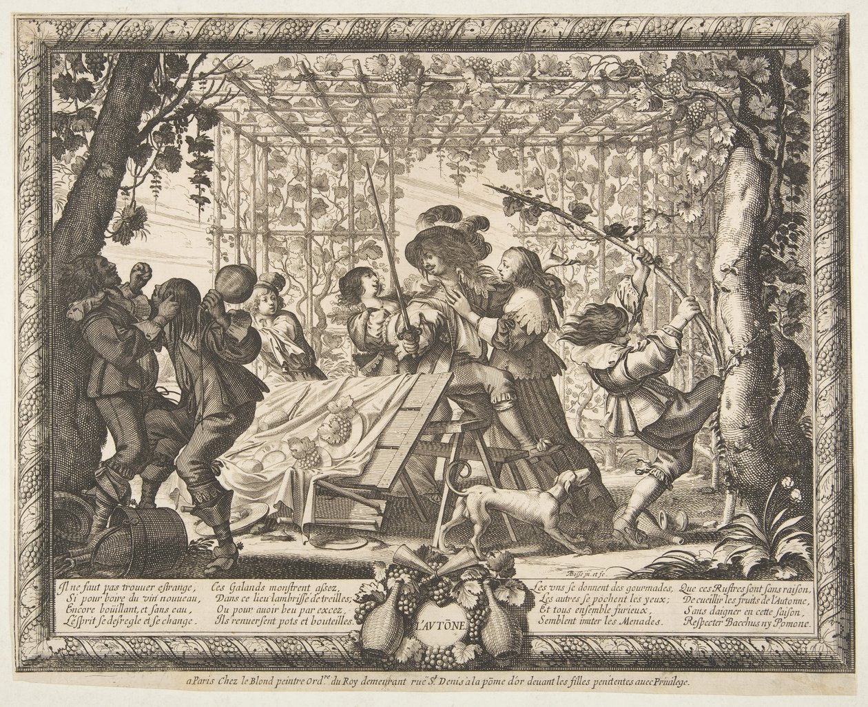 Outono LAutomne, ca. 1637 de Abraham Bosse