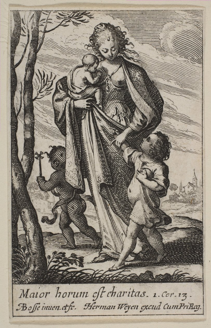 Caridade, 1636. de Abraham Bosse