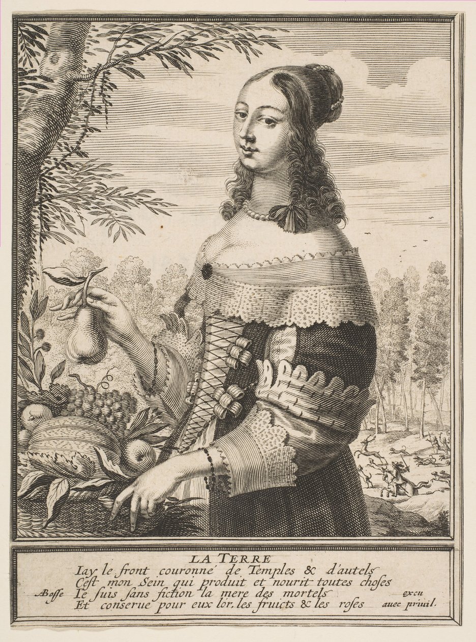Terra, 1630. de Abraham Bosse