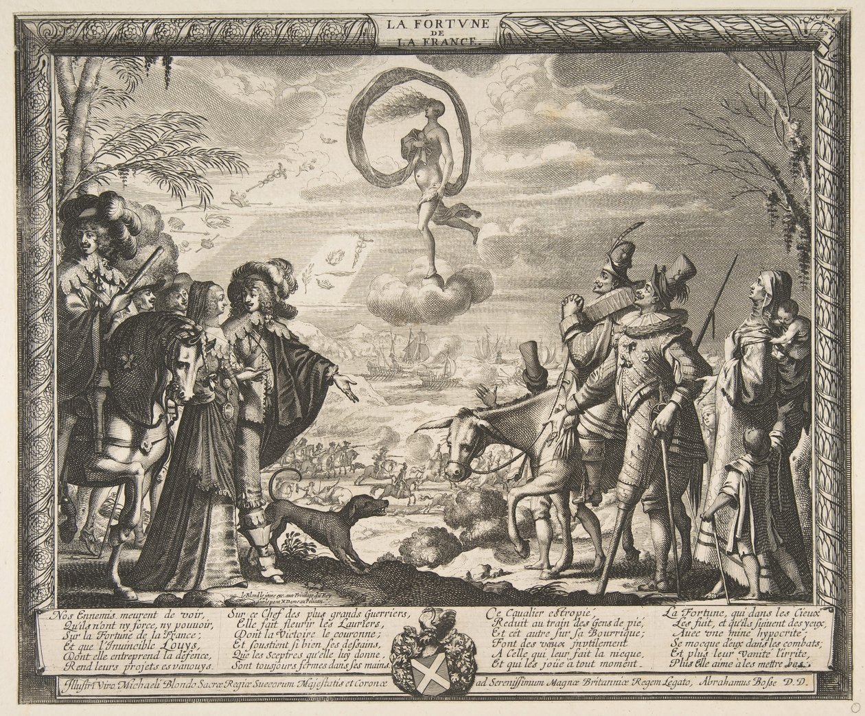 Fortune Favoring France La Fortune de la France, ca. 1635-37. de Abraham Bosse