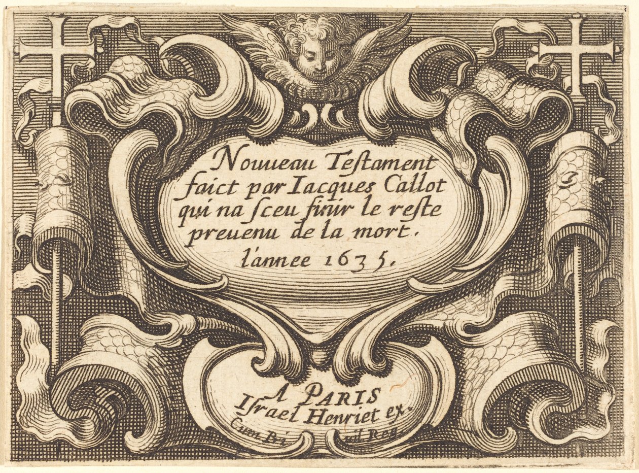 Frontispício para "O Novo Testamento" de Callot de Abraham Bosse