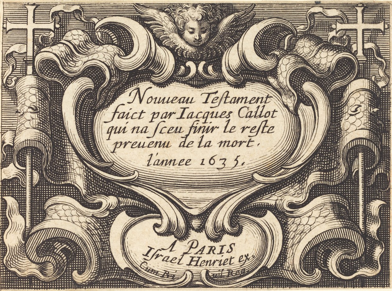 Frontispício para "O Novo Testamento" de Callot de Abraham Bosse
