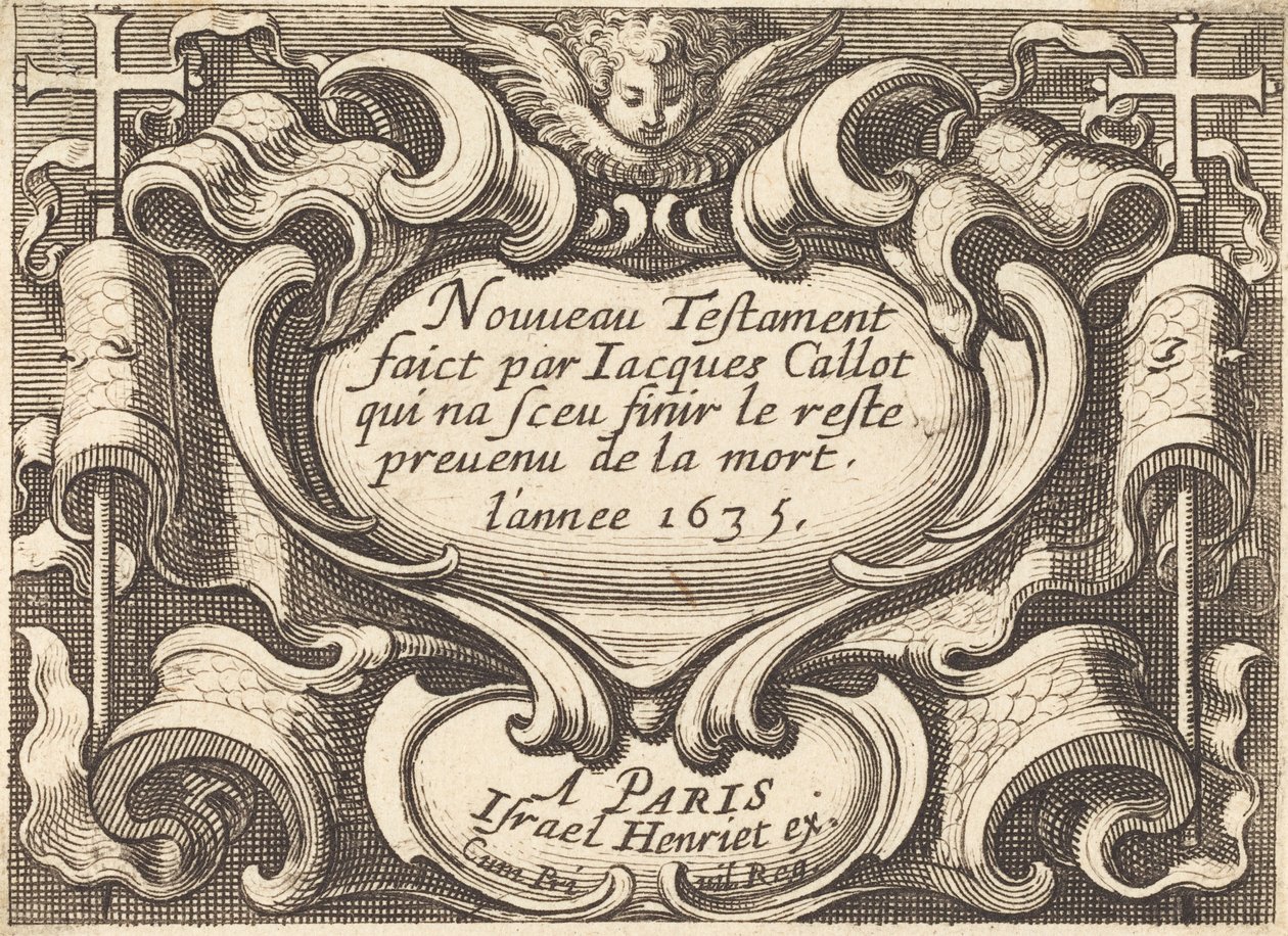 Frontispício para "O Novo Testamento" de Callot de Abraham Bosse