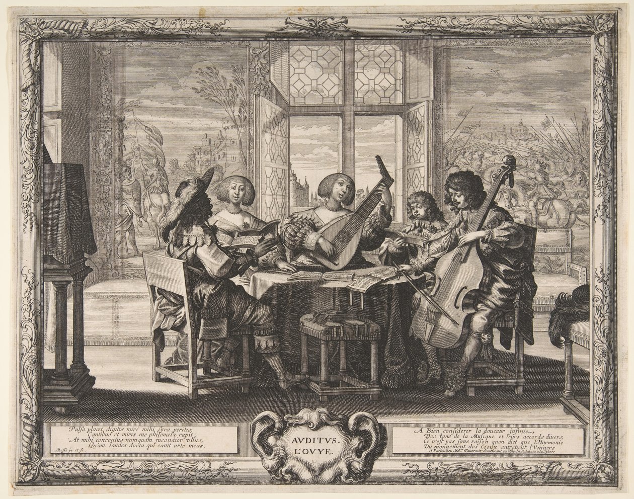 Audiência, c. 1638. de Abraham Bosse