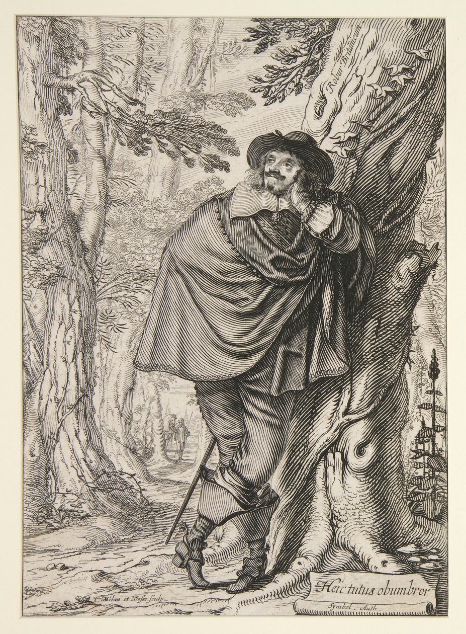 James Howell, frontispício da sua Dendrologia ou da Floresta de Dordonne de Abraham Bosse