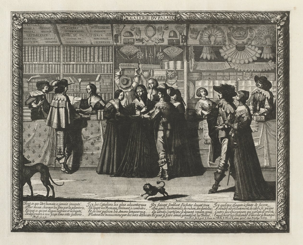 A Galerie du Paris, 1640. de Abraham Bosse
