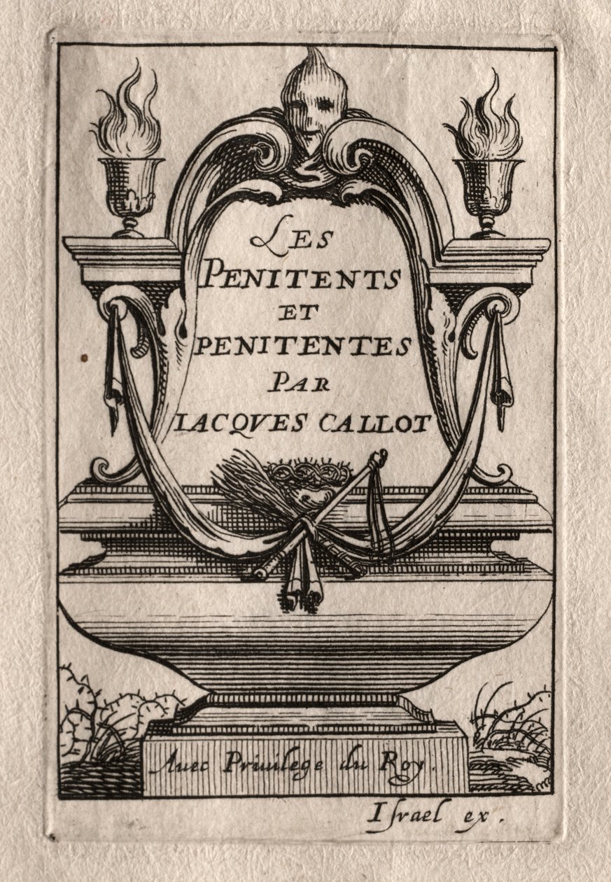 Os Penitentes: Frontispício de Abraham Bosse