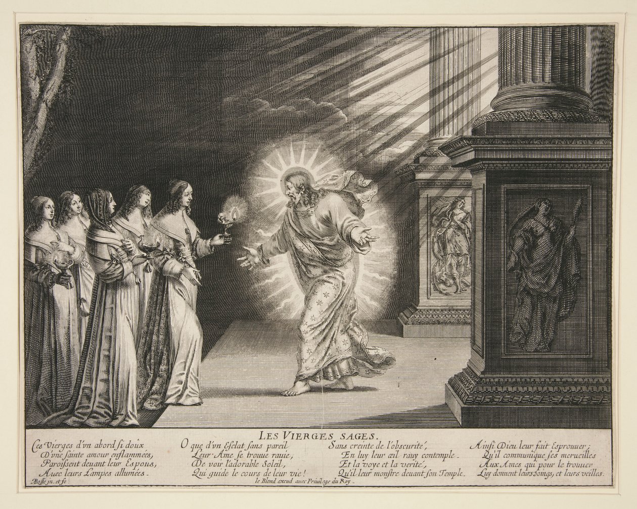 The Wise Virgins: The Foolish Virgins (6 de 7 gravuras da série) de Abraham Bosse