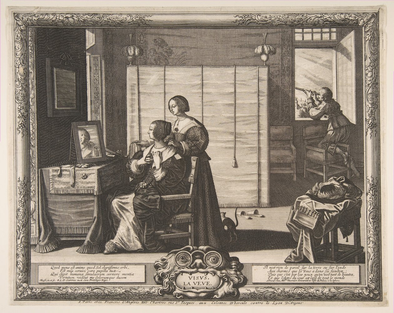 Vista, 1635-38. de Abraham Bosse