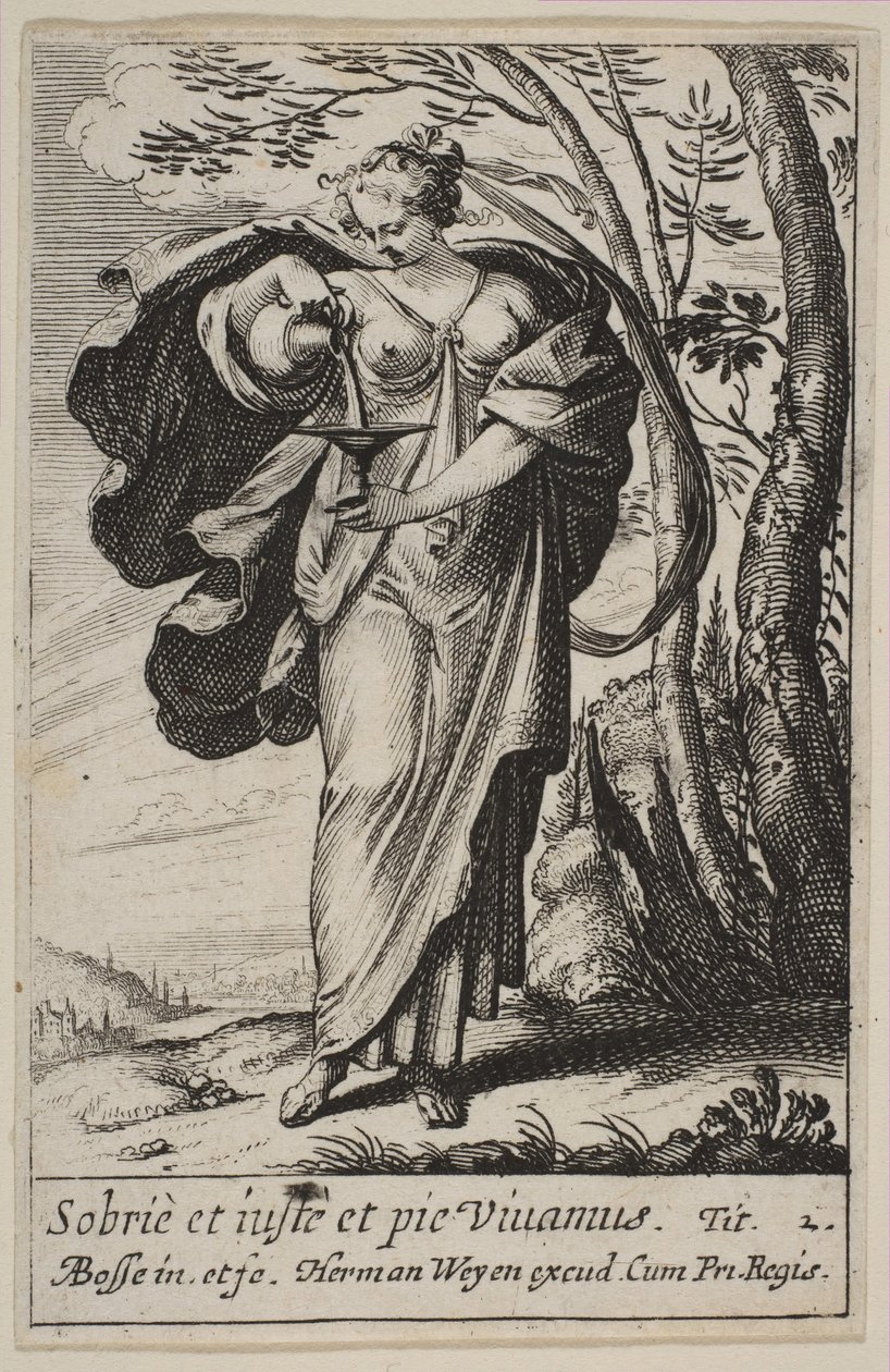 Temperança, 1636. de Abraham Bosse