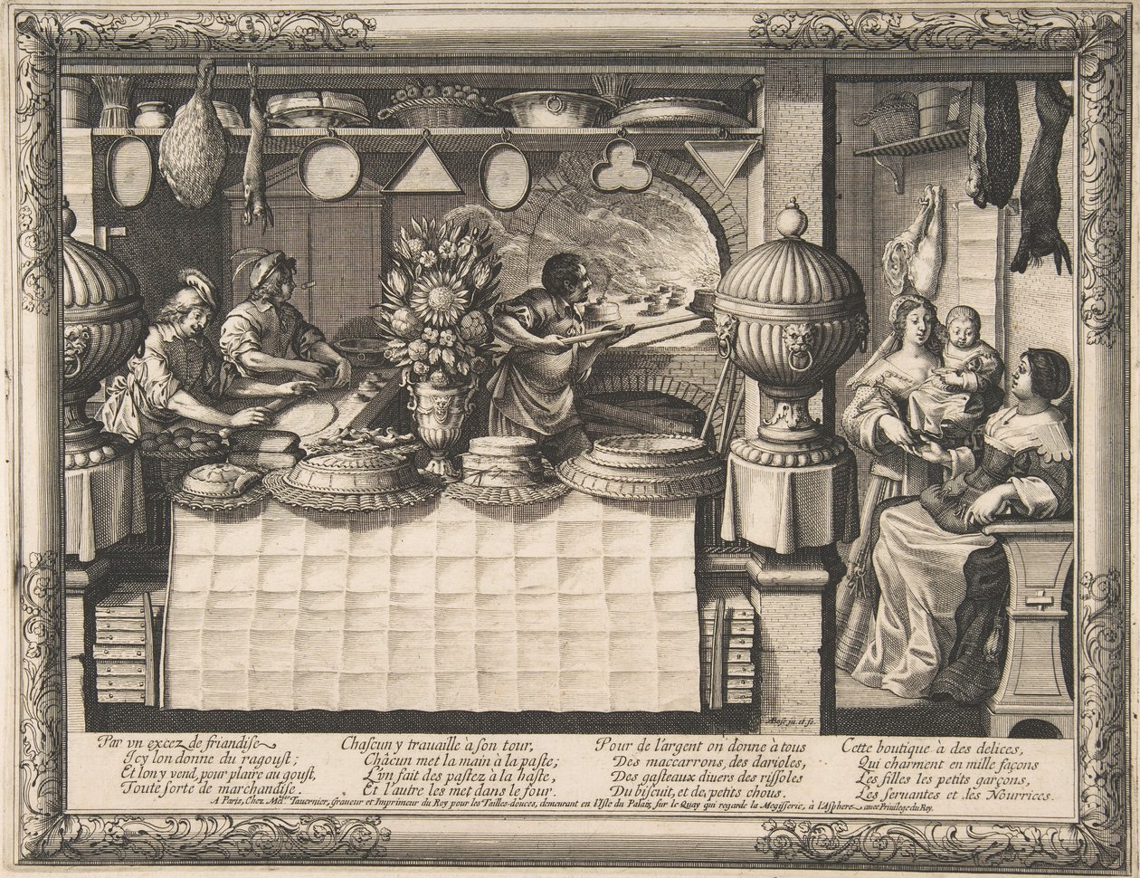 O confeiteiro, 1632-35. de Abraham Bosse