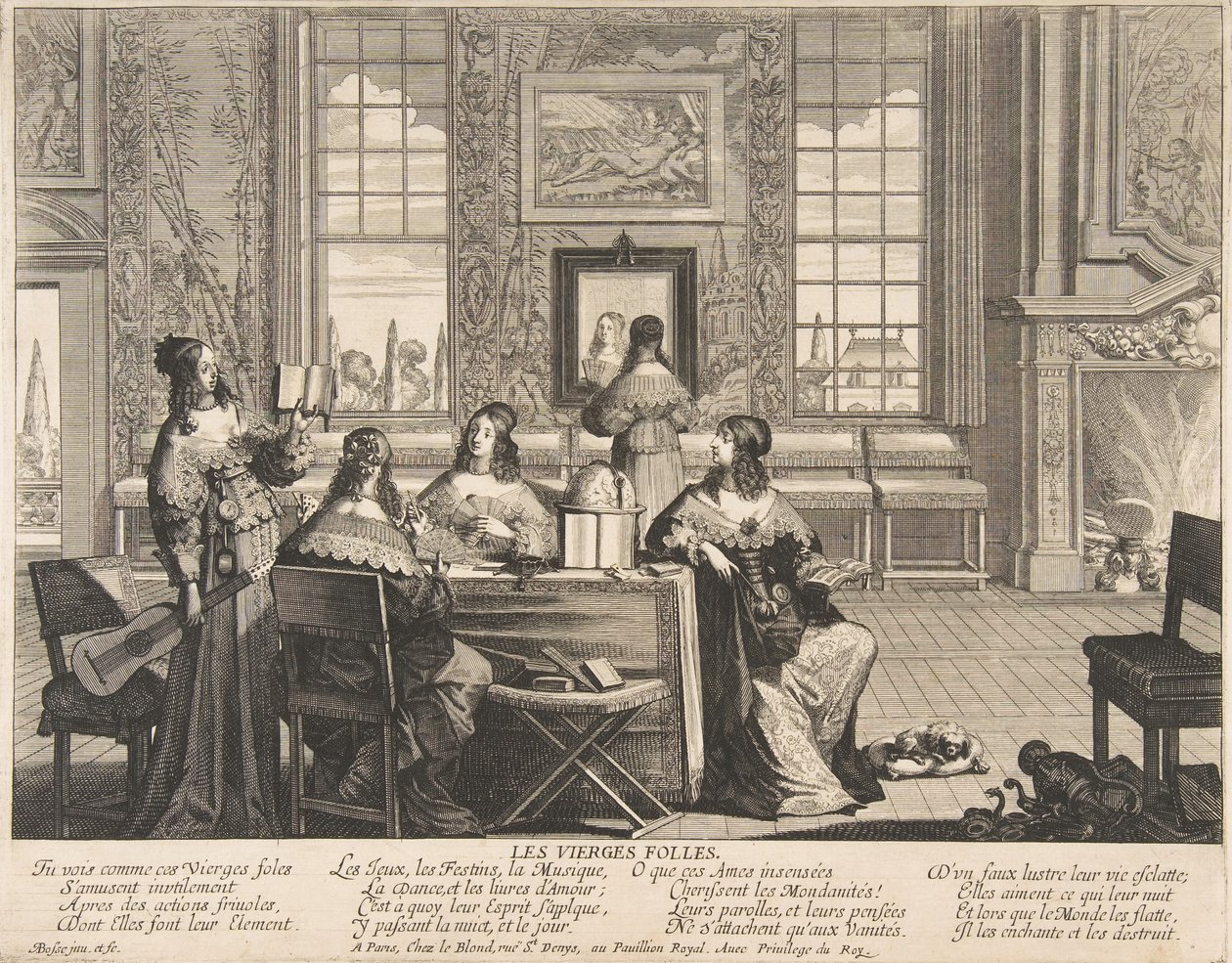 The Foolish Virgins Conversing, ca. 1635 de Abraham Bosse