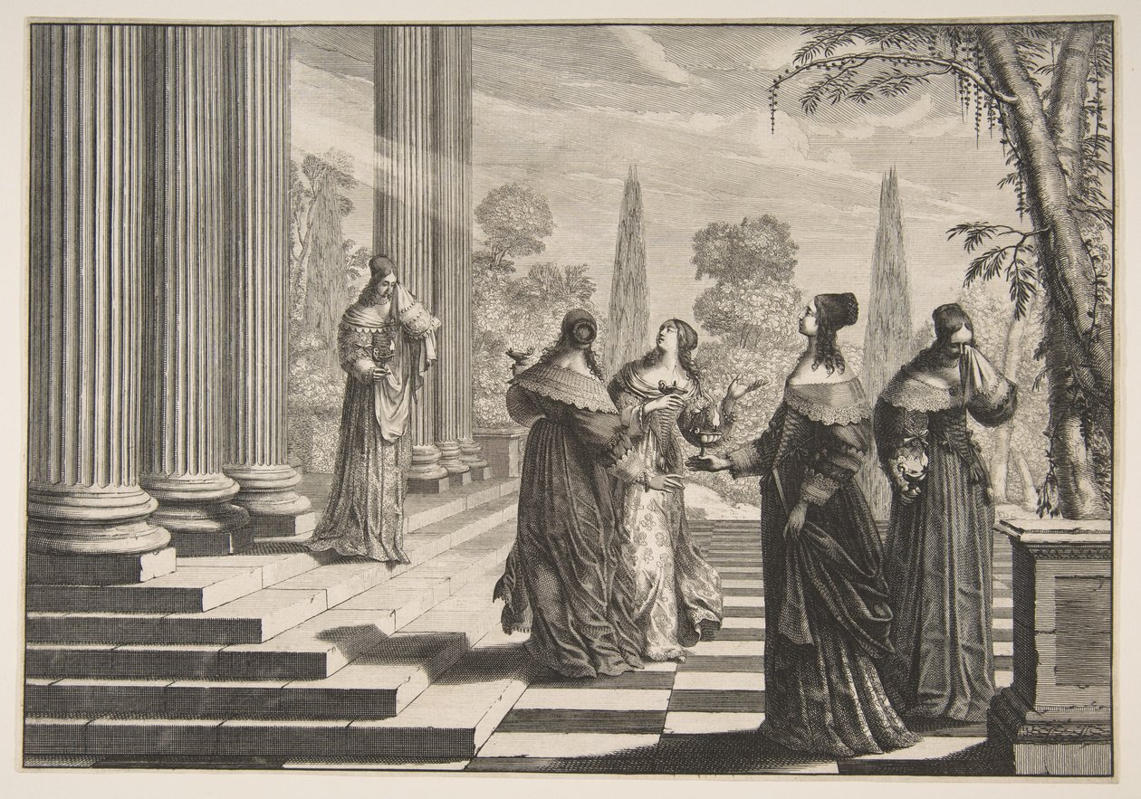 As Virgens Insensatas Rejeitadas de Abraham Bosse